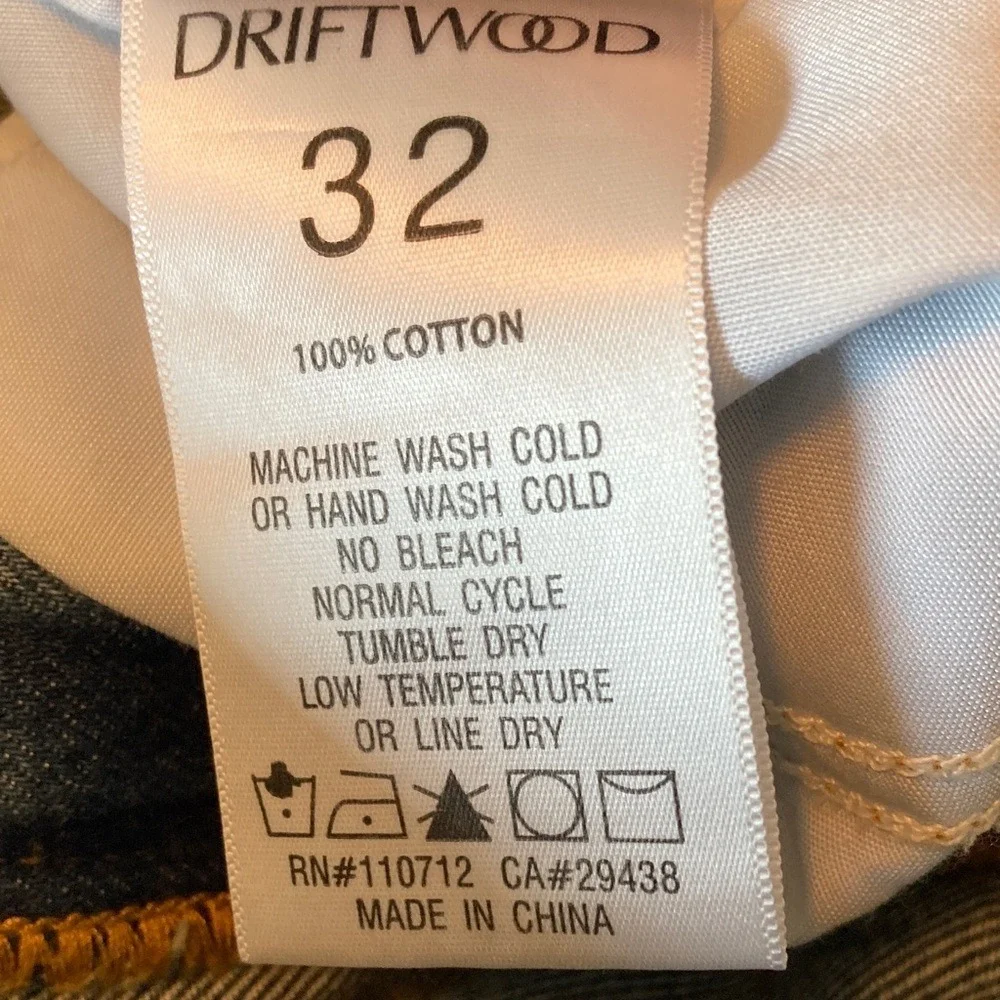 Driftwood Womens Farrah High Rise‎ Flared Jeans Suede Side Pannels Size 32 NWT